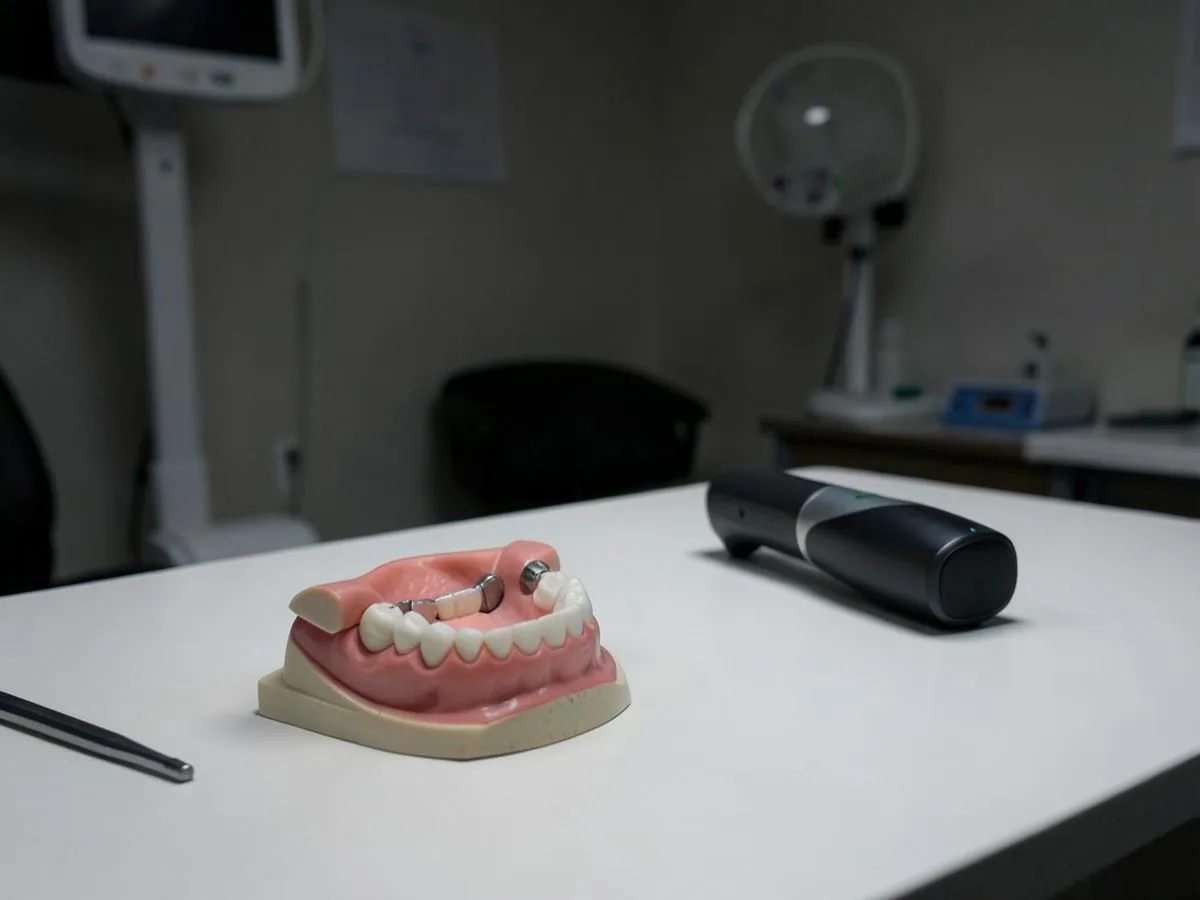 Dental office prepared for a full-arch implant consult